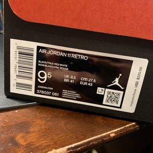 Jordan bred 11(cashapp ready)